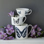 Butterflies Personalised Hand Decorated China Cups, thumbnail 1 of 6