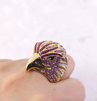 Amy Crystal Eagle Ring, 2 of 4