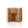 Travertine And Brass Studded Vessel, thumbnail 2 of 2