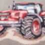 Hug Rug Red Farmyard Tractor, thumbnail 2 of 2