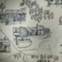 Personalised Map Hand Drawn Canvas Artwork, thumbnail 4 of 12