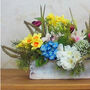 Grandad's Spingtime Allotment | Table Runner Faux Flower Arrangement, thumbnail 2 of 4
