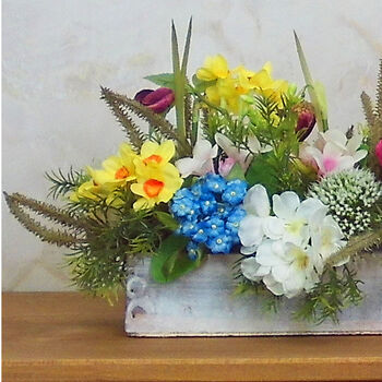 Grandad's Spingtime Allotment | Table Runner Faux Flower Arrangement, 2 of 4