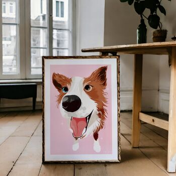 Border Collie Art Print | Pet Portrait, 9 of 12