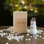 Porcelain Snowman 'Made Of Snow And Love' In Box, thumbnail 1 of 3