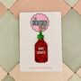 Hot Sauce Christmas Tree Decoration / Gift For Foodie / Chilli Lover Present / Novelty Festive Decoration, thumbnail 1 of 6