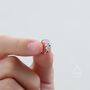 Sterling Silver Star Constellation Ab Cz Hoop Earrings, thumbnail 4 of 9