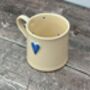 Blue Heart Mug, 250ml, thumbnail 2 of 3