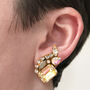 Swarovski Crystal Cluster Earrings, thumbnail 1 of 3