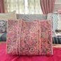 Tote Bag, Beach Bag, Block Print Indian Handbag, thumbnail 1 of 12