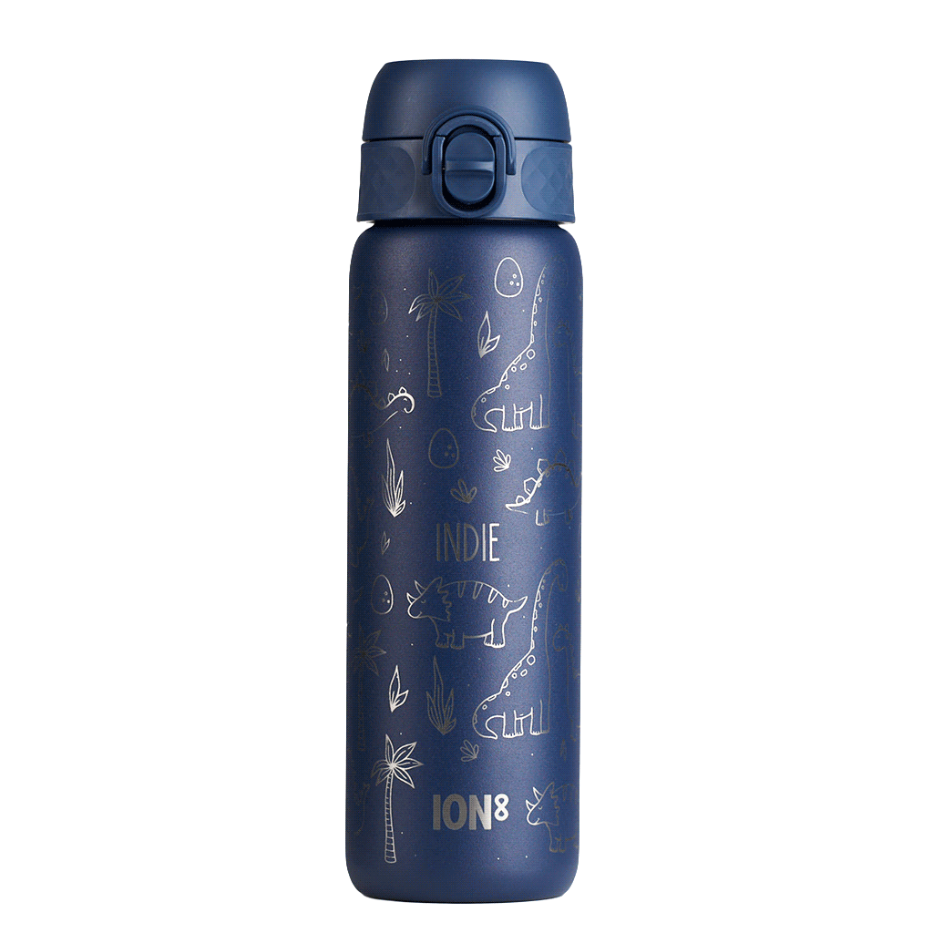 Personalised Dinosaur Children's School Ion8 Water Bottle, 2 of 11