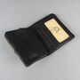 'Lander' Men's Leather Bi Fold Wallet In Black, thumbnail 10 of 12