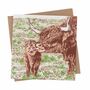 Highland Cow Mother's Day Card, thumbnail 2 of 2
