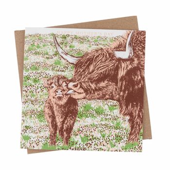 Highland Cow Mother's Day Card, 2 of 2