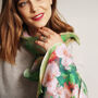 Fine Wool Florals And Foliage Print Scarf, thumbnail 3 of 9