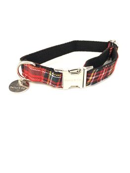 Christmas Tartan Dog Collar And Festive Lead Gift Set, 5 of 7