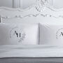 Personalised Initial Wreath Pillowcases, thumbnail 2 of 2