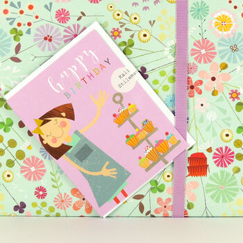 Mini Glittery Bake Off Birthday Card, 4 of 4