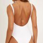 Bride White Square Neckline Swimsuit, thumbnail 2 of 2