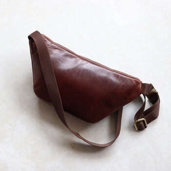 Brown Leather Bum Bag, Sling Bag, 3 of 5