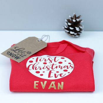 Personalised First Christmas Eve Romper, 5 of 9