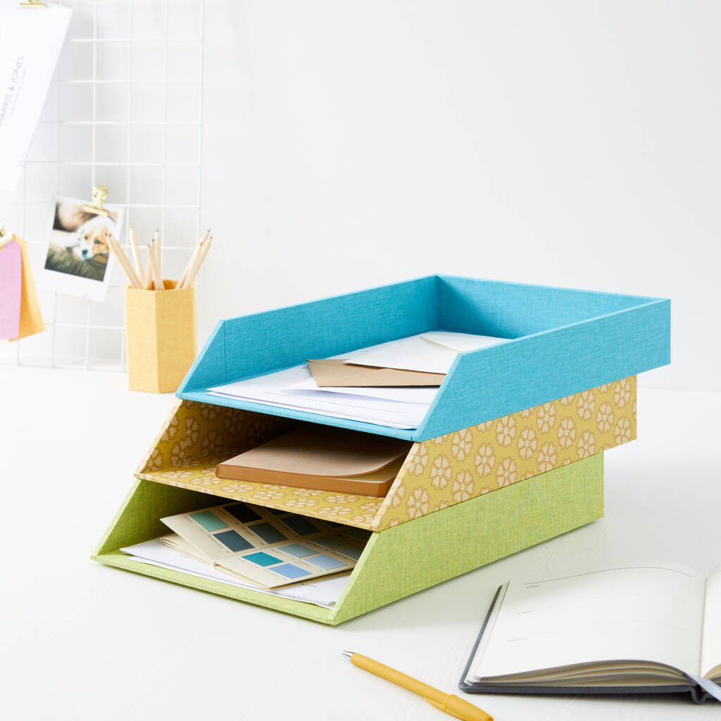 Colourful Bright Letter Tray By Harris & Jones Ltd | notonthehighstreet.com