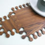 Jigsaw Wooden Placemat And Coaster Set, thumbnail 3 of 3
