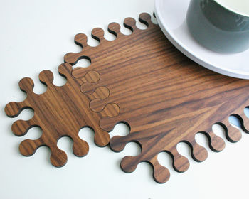 Jigsaw Wooden Placemat And Coaster Set, 3 of 3