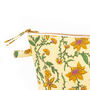 Bahar Yellow Floral Wash Bag, thumbnail 2 of 3