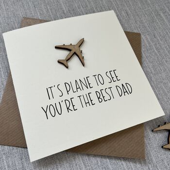 Plane To See Happy Father's Day Card, 2 of 2