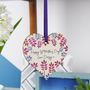 First Mother's Day Floral Heart Hanging Decoration, thumbnail 5 of 10