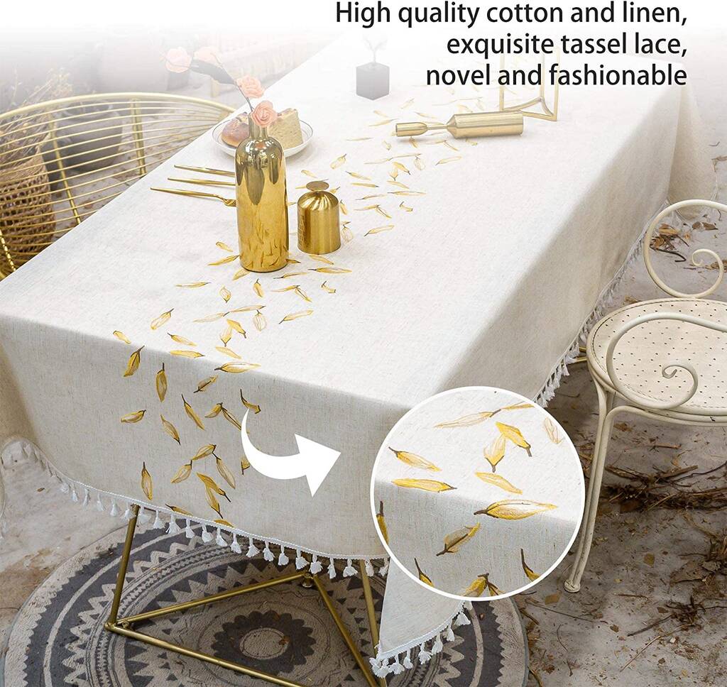 Rectangle Tablecloth Cotton Linen Table Cover By Momentum