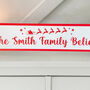 Custom Family Believe Christmas Road Wall Sign Home Decoration, thumbnail 5 of 5