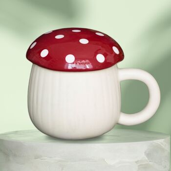 Mushroom Shaped Mug With Lid, 3 of 6