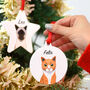 Personalised Cat Breed Christmas Tree Decoration, thumbnail 4 of 8