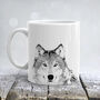 Wolf Illustrated Gift Mug, thumbnail 3 of 4