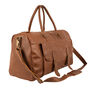 Brown Leather Overnight Bag With Shoe Compartment, thumbnail 5 of 11