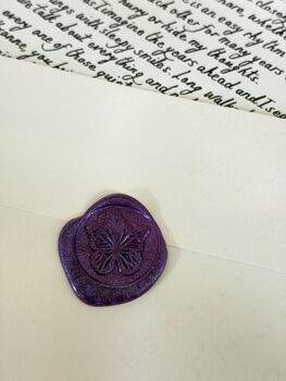 Fully Personalised Handwritten Letter With Purple Wax Seal, 7 of 8