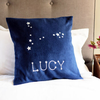 Star Sign Personalised Cushion Birthday Gift, 2 of 8