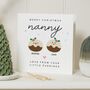 Personalised Nanny Christmas Card From Grandchildren, thumbnail 1 of 7