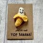 Top Banana Crochet Thank You Card Handmade, thumbnail 5 of 9