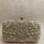 Gold Handcrafted Embroidered Rectangular Clutch Purse, thumbnail 4 of 7