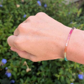 11:11 Rainbow Gemstone Intention Bracelet, 2 of 7