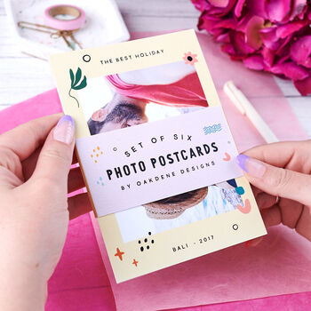 Personalised Set Of Pastel Photo Postcards, 2 of 5