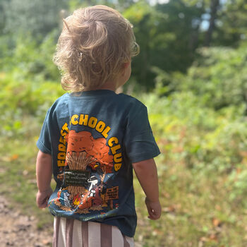 Forest School Club Graphic Kids T Shirt, 2 of 5