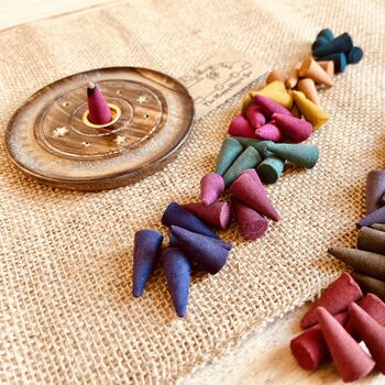 Handmade Indian Incense Cones With Mixed Vibrant Scents, 7 of 9