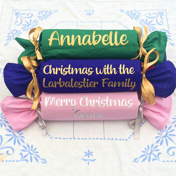 Personalised Handmade Giant Fabric Cracker, 10 of 11