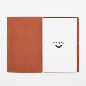 Recycled Leather Make A Mark Refillable Planner, 9 of 11