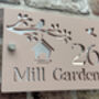 Personalised Bird And Birdbox Design House Acrylic Number Sign, thumbnail 1 of 3