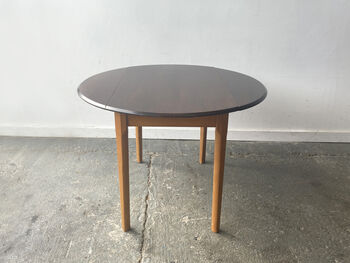 1960s Mid Century Small Kitchen Drop Leaf Table, 4 of 12
